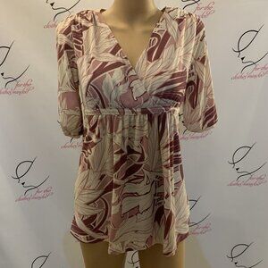A.N.A. Bust 37" Unstretched. Nylon Pullover Tunic. Tie Back. B42.